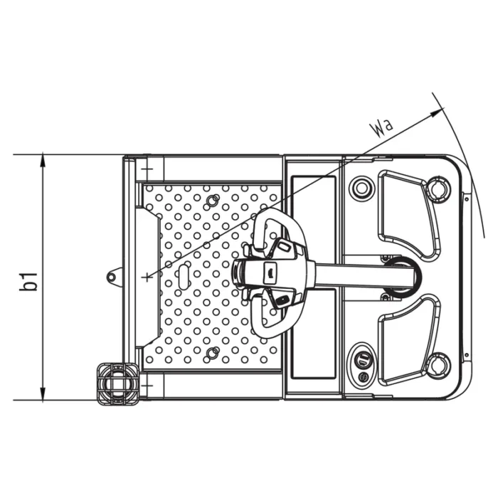 DELACCO VEV20ST/VEV30ST electric tow tractor drawing 2