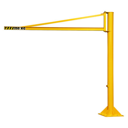 Overbraced pillar jib crane 250kg span 5m height 2.5m