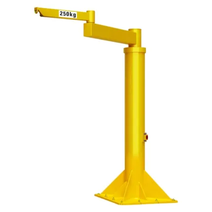 DELACCO ZSD-S articulated pillar jib cranes with self supporting hubs