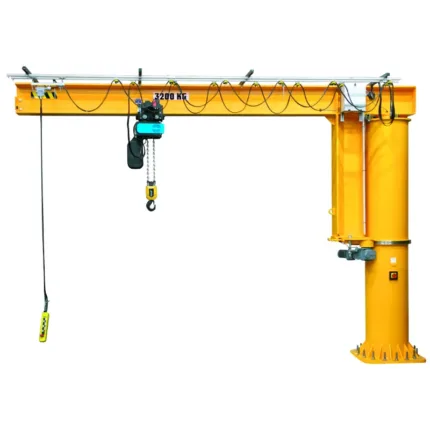 Full-rotation pillar jib crane 150kg span 3m height under beam 2.5m