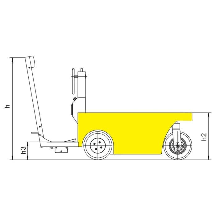 DELACCO EKV25 electric stock tractor drawing 1
