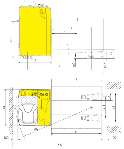 DELACCO EPV20SD/EPV25SD Warehouse forklift 01