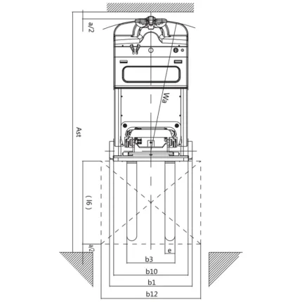 DELACCO EVVP15H/EVVP05H counterbalanced electric stacker drawing 2