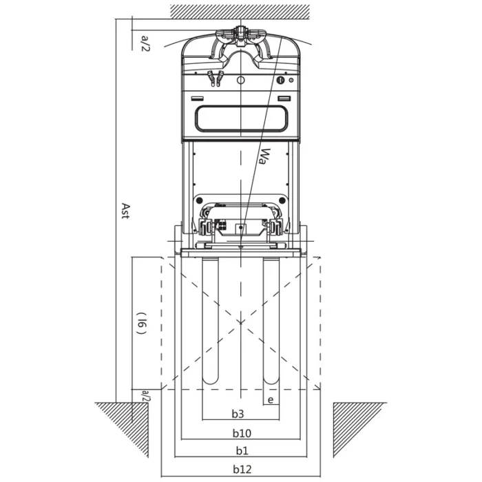 DELACCO EVVP15H/EVVP05H counterbalanced electric stacker drawing 2