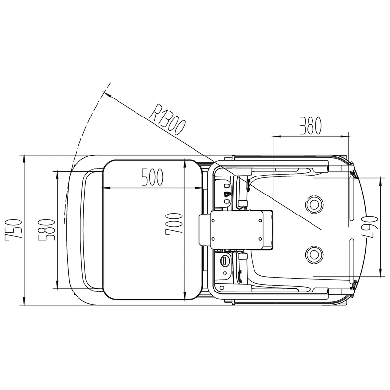 DELACCO MKV mini order picker drawing 1