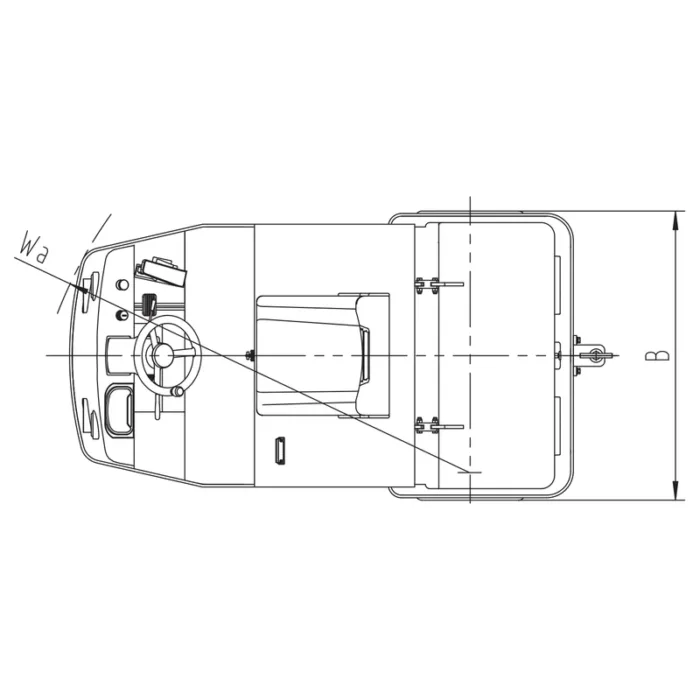 DELACCO MVEV20/MVEV30 electric tow tractor drawing 2