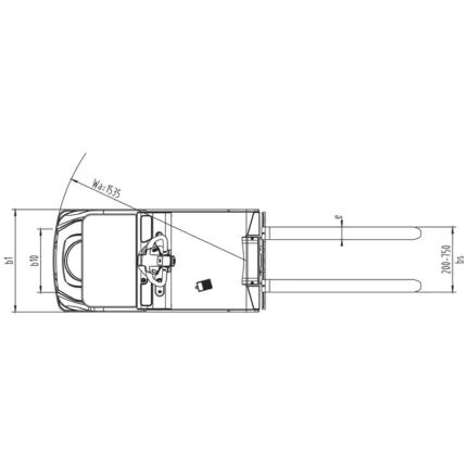 DELACCO NKV10-P electric low level order picker drawing 2