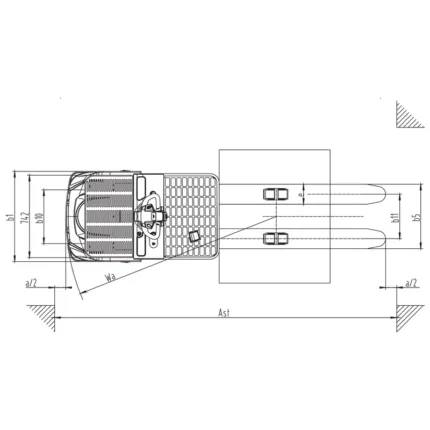 DELACCO NKV10/NKV12 electric low level order picker drawing 2