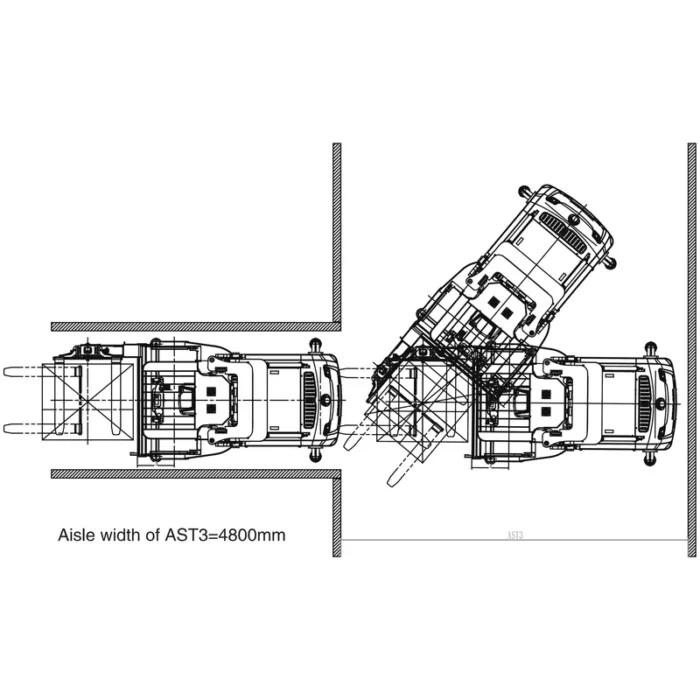 DELACCO REV15TS very narrow aisle truck
