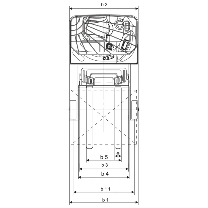 DELACCO REV15 electric reach truck drawing 2