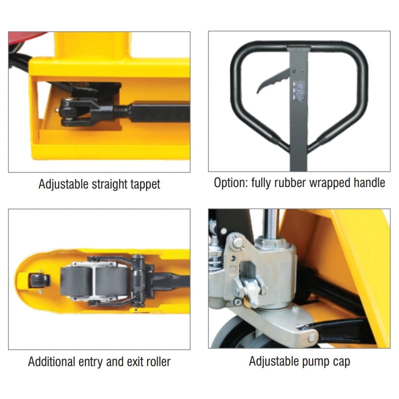 DELACCO RPV2500CT/RPV3000CT hand pallet truck options