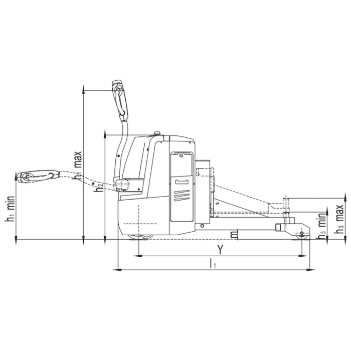 DELACCO VEV25H tow tractor drawing 1