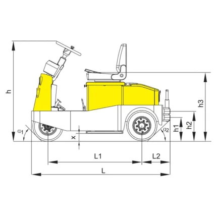 DELACCO VEV electric tow tractor drawing 1