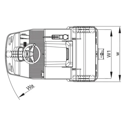 DELACCO VEV electric tow tractor drawing 2