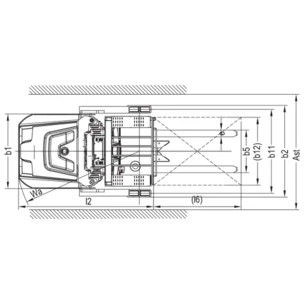 DELACCO VKV15 electric high level order picker drawing 2