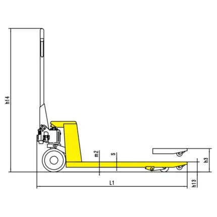 DELACCO multi-function hand pallet truck drawing 1 resized