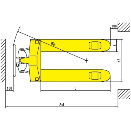 DELACCO multi-function hand pallet truck drawing 2 resized
