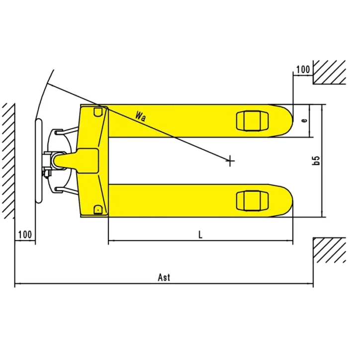 DELACCO multi-function hand pallet truck drawing 2 resized