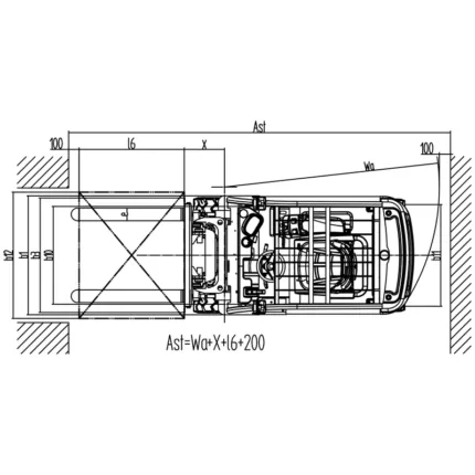 FB16R/FB20R/FB25R/FB30R/FB35R electric forklift truck drawing 2