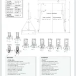 Folding aluminum gantry crane 250kg span 2m height H0