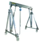 Folding aluminum gantry crane 2000kg span 2m height H2