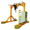 Workshop motorized gantry crane 1000kg span 10m height 3m