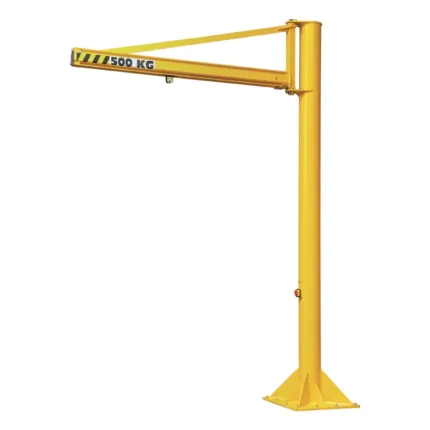 Hollow-section overbraced pillar jib crane 50kg span 2m height 2.5m