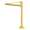 Hollow-section overbraced pillar jib crane 50kg span 6.5m height 2.5m