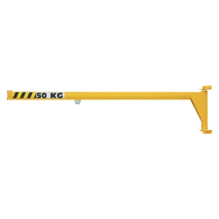 Hollow-section underbraced wall jib cranes