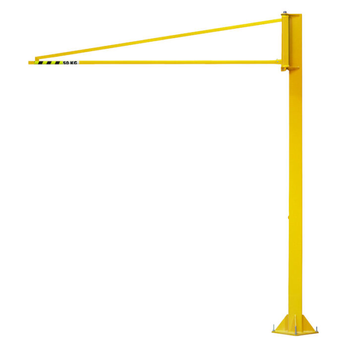 DELACCO LSDS light overbraced pillar jib cranes - toolholder