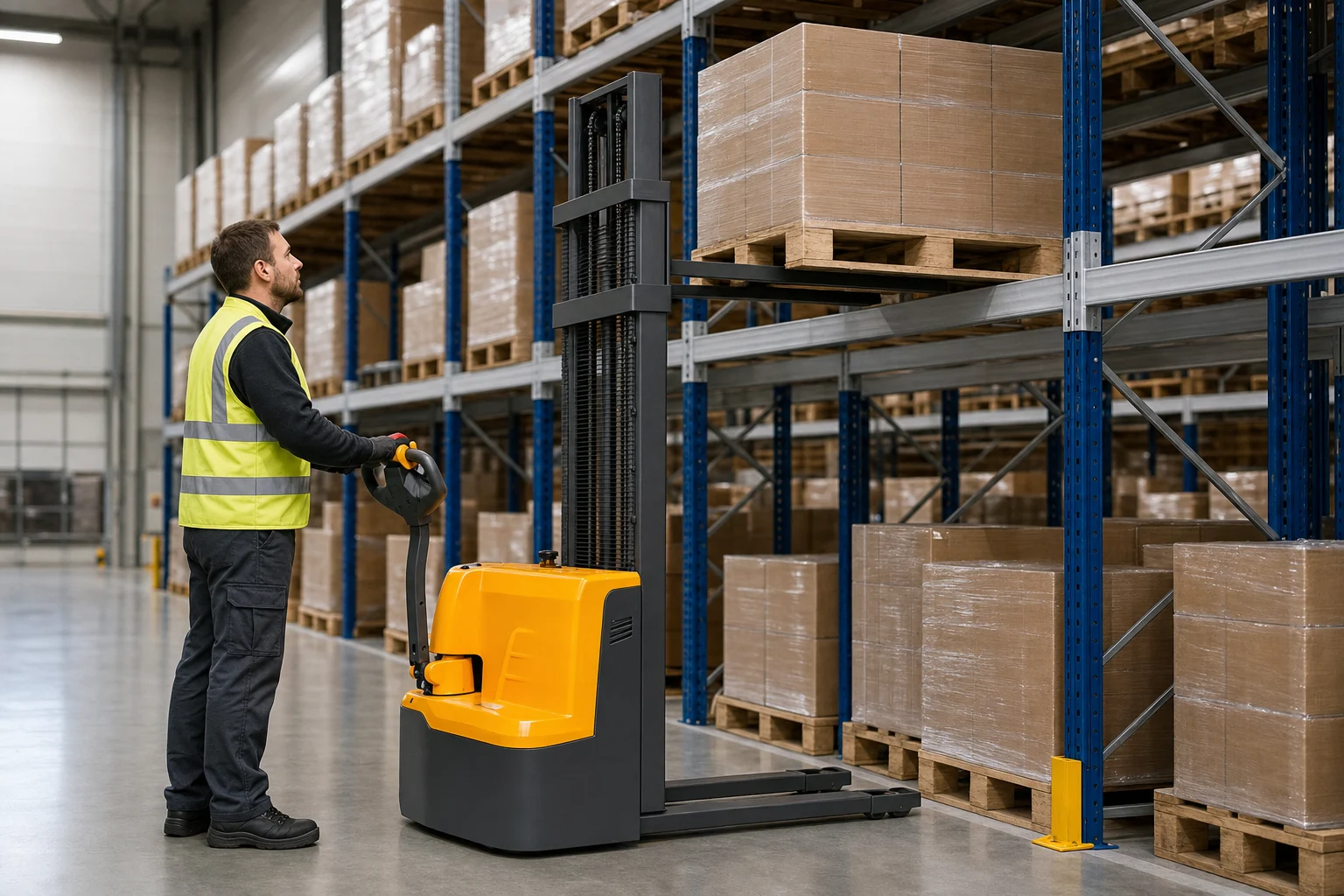 Pallet stacker buying guide: manual, semi-electric or electric