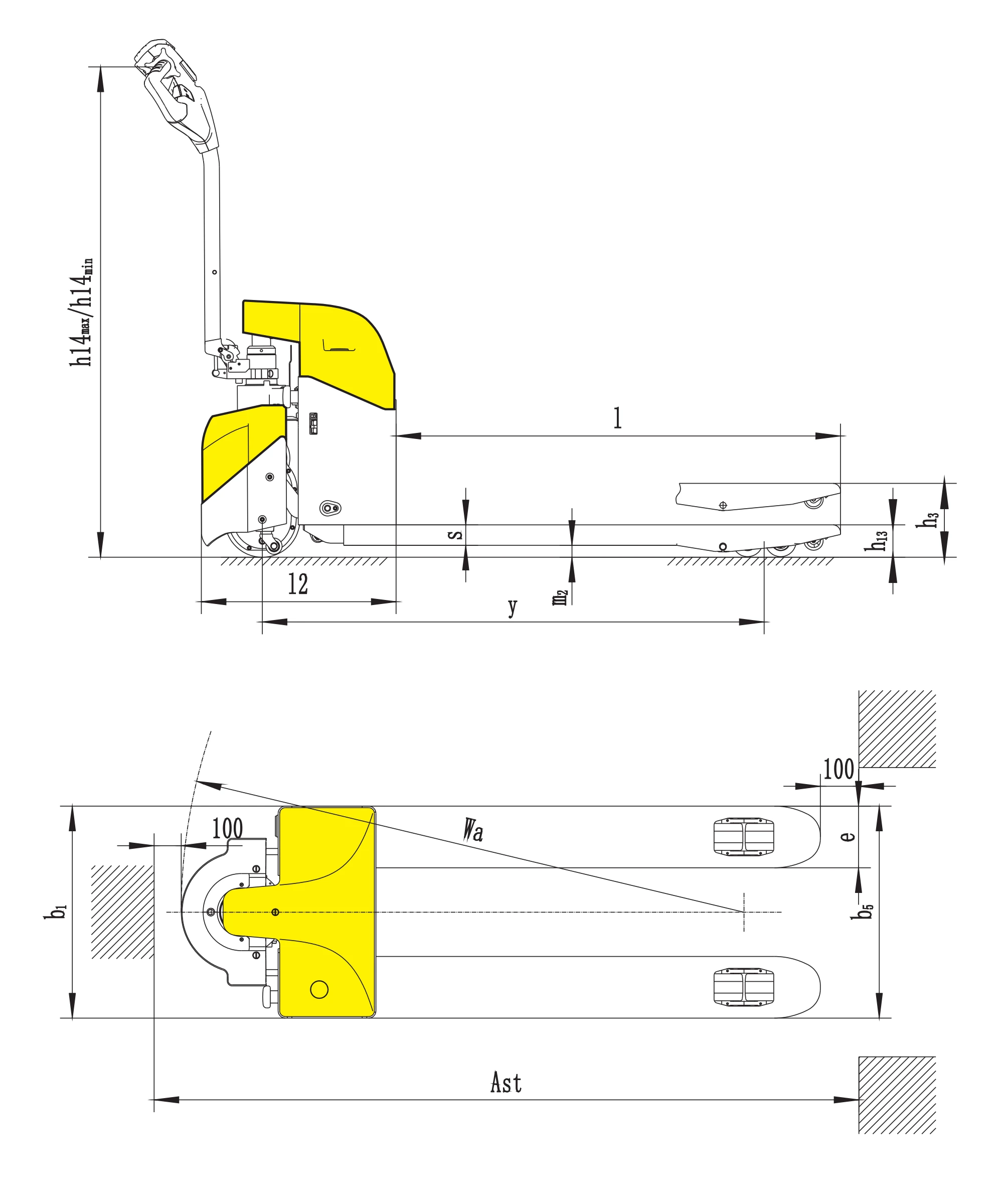 Hand Electric Pallet Truck (EPV15HE/EPV20HE) 1500-2000 kg - view 2