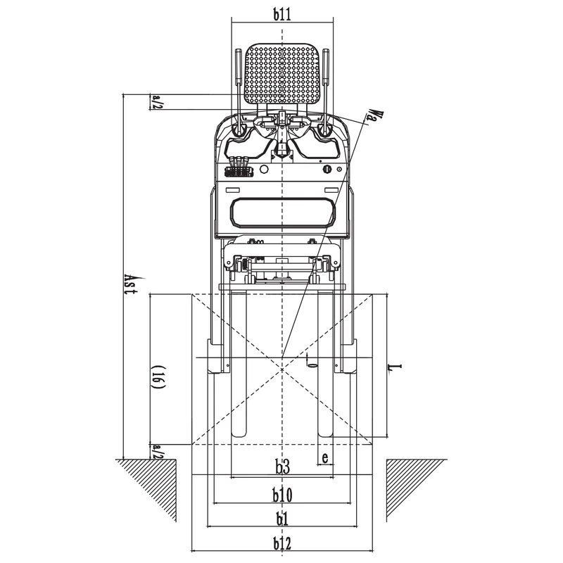 Counterbalanced Electric Reach Stacker (EVVP12C-P/EVVP15C-P) 1250-1500 kg 2500-5600 mm - view 3