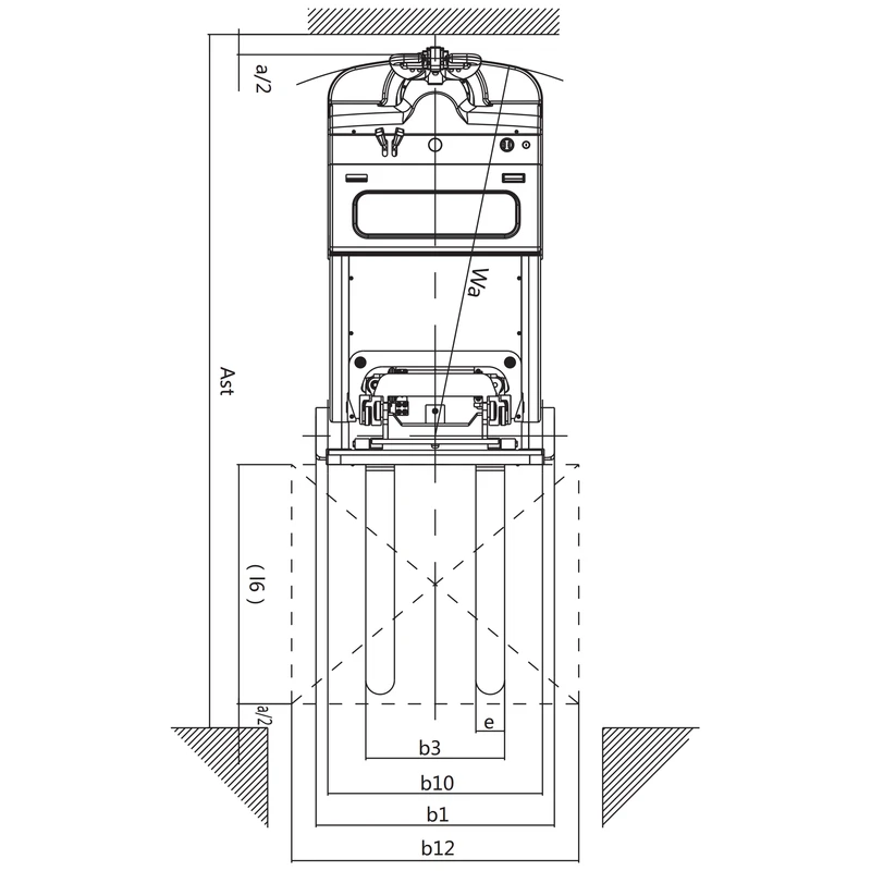Counterbalanced Electric Stacker (EVVP15H/EVVP05H) 1500 kg 2500-5600 mm - view 4