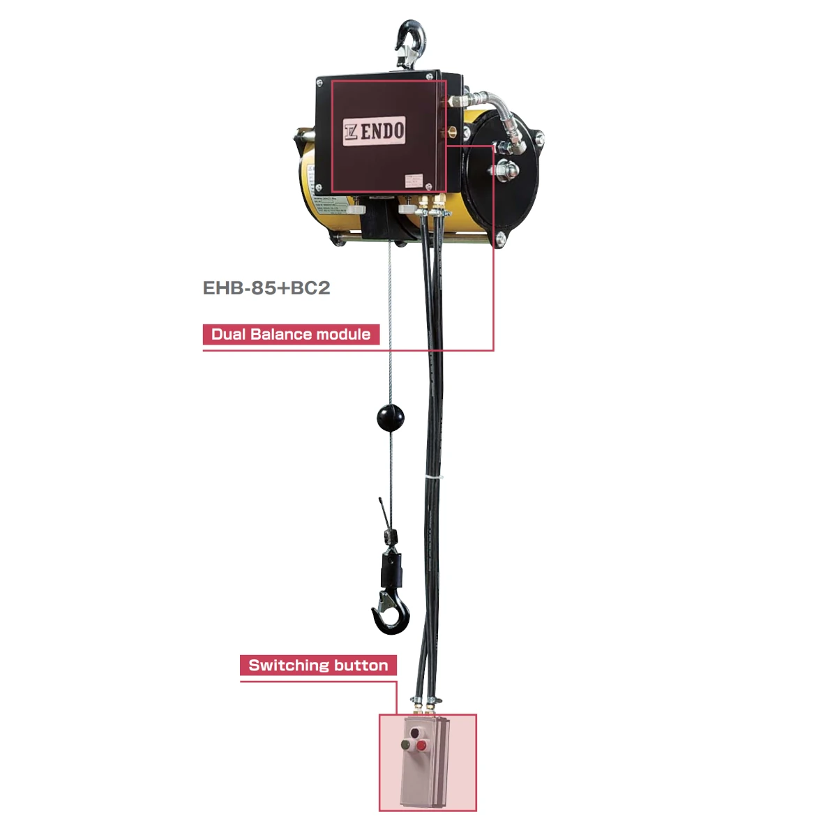 ENDO ATEX Pneumatic Balancer EHB (BC2 Module) 0-270 kg - view 2