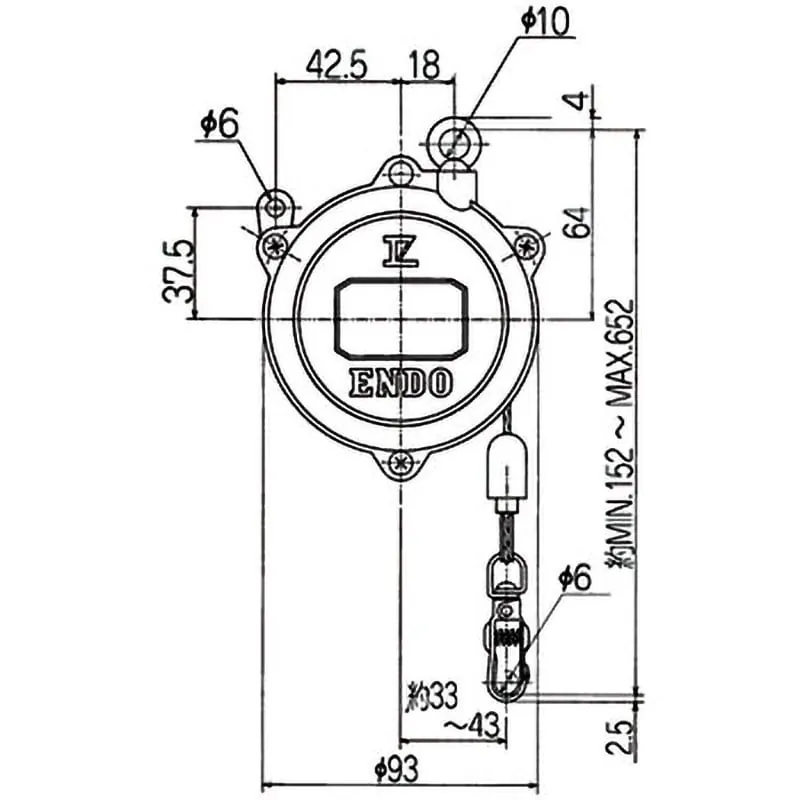 ENDO Zero Gravity Spring Balancer (EK-00) 0.5-1.5 kg - view 3