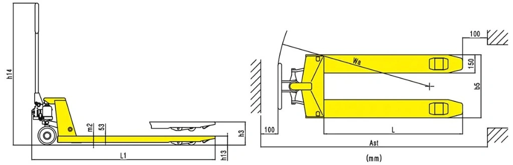 Economic Hand Pallet Truck (RPV2000E) 2000 kg 2