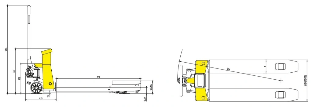 Scale Pallet Truck (RPVV2500) 2500 kg 3