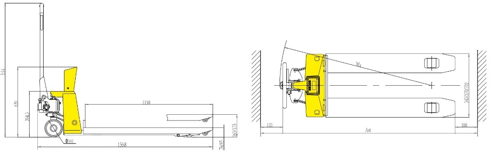 Scale Pallet Truck with Printer (RPVV2000EP/RPVV2000SEP) 2000 kg 2