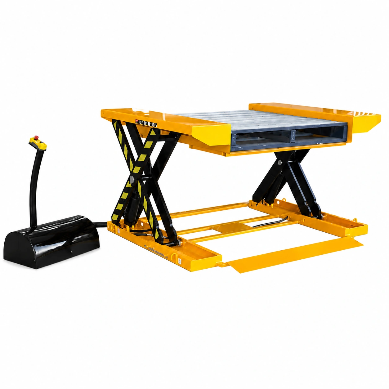 Ultra Low-Profile Lift Table with Ramp 500-1500 kg