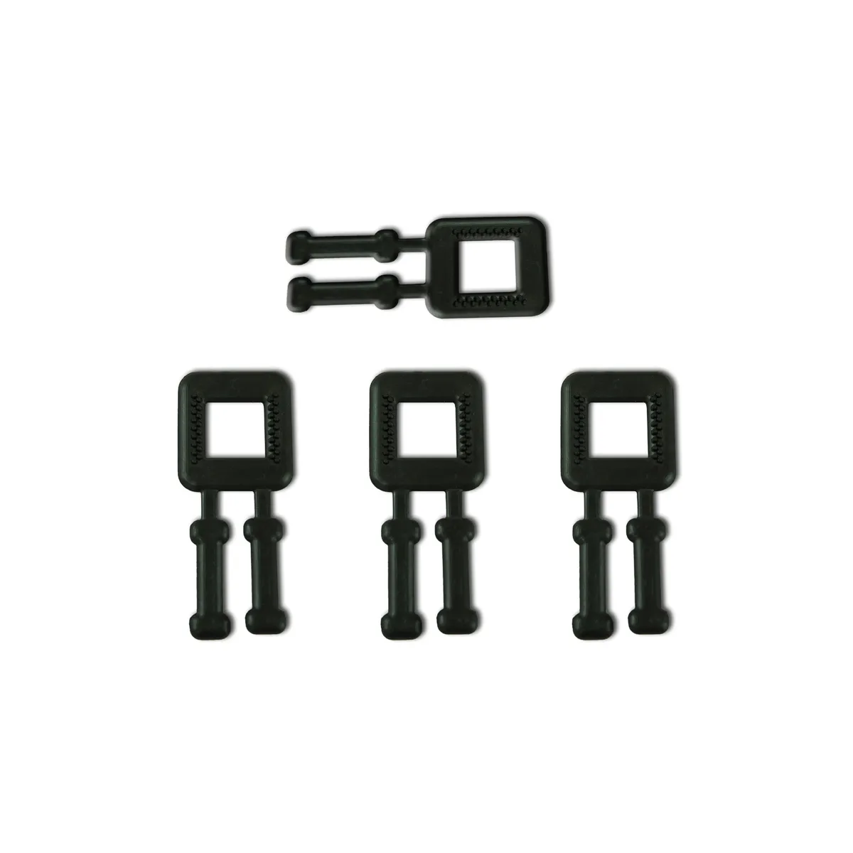 Black Plastic Buckles for PP Strapping (BUCKLES-4P) 12 mm