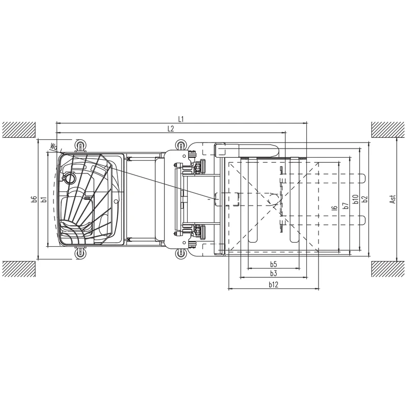 Very Narrow Aisle Truck, Man-Down (REV15BP) 1500 kg 5000-10500 mm - view 5